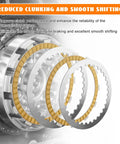 Eumti clutch friction plate kit with steel discs for Harley Twin Cam 1999–2017