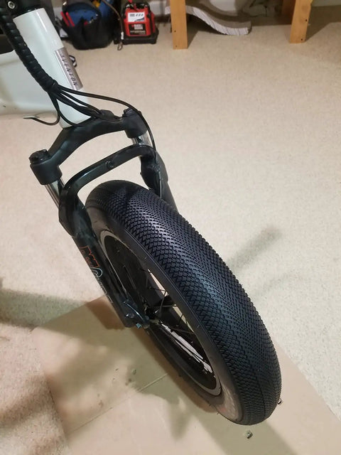 Syvrac Aluminum Suspension Fork for 20 Inch Fat Bikes and Snow Mountain Ebikes with 4.0 Tire, corrosion-resistant alloy
