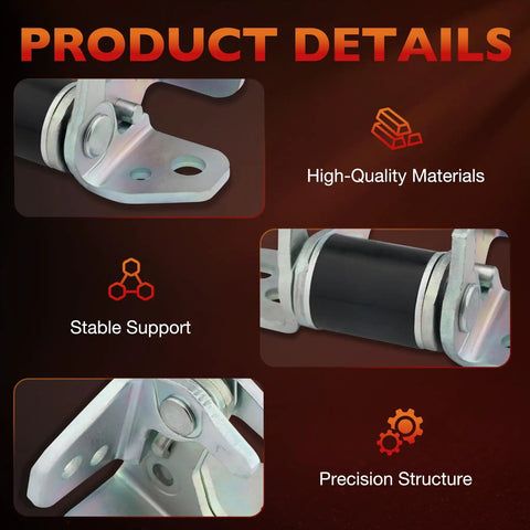 Close-up of Driver Side Left Front Door Hinges Upper Lower Set For Jeep Grand Cherokee Dodge Charger Durango Chrysler 300 showing stable support and high-quality materials.