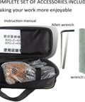 Complete set of accessories including instruction manual, Allen wrench, blade, wrench stone for Heavy Duty Adjustable Cable Stripper Cutter Machine.