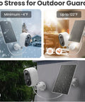 Go Wire-Free Solar Outdoor Security Camera With 2K Color Night Vision in various weather conditions
