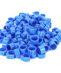 200 Pcs 10mm Pigeon Leg Clip Rings for Poultry Foot Identification Easy Install No Fuss Lightweight and Reusable Blue Set pile