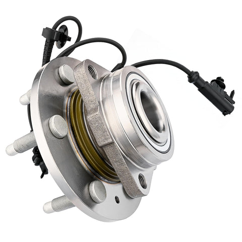 4WD Front Wheel Hub and Bearing Assembly That Fits Cadillac Escalade, GMC Yukon, Chevy Tahoe 2007-2014, close-up view