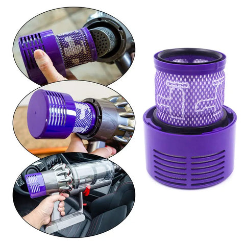 Upgraded Version 3 Pack Pro Grade HEPA Replacement V10 Filters Compatible With V10 Cyclone Series in use and detached
