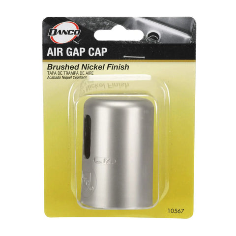 Kitchen Air Gap Cap In Brushed Nickel Replacement For Deck Dishwasher Air Gaps Durable Plastic in original packaging