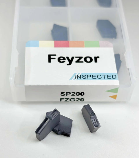 CNC Grooving Carbide Inserts GTN-2 Self Locking With PVD Black Coating For Stainless Steel And General Steel, 10 pcs box