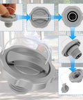 One Way Air Valve Cap for Inflatable Spas and Hot Tubs, Durable ABS Replacement That Seals The Air Chamber and Keeps Bubble Jets Poppin