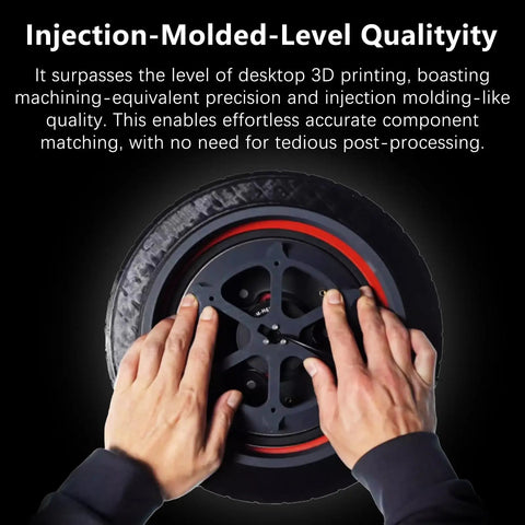 X2D Vision Encoder For Bambu Lab X2D Build Plate 3D Printer Sub 50 Micron Motion Accuracy High Precision Injection Molded Quality Printer Accessories Pro Grade, hands placing encoder on printer