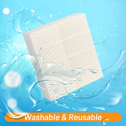 1043 Humidifier Wick Filter Replacement For Essick Air EP9 EP9R EP9500 EP9700 in water background, washable and reusable