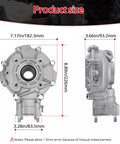 Dimensions of Rear Differential Final Gear Box Assembly for Honda FourTrax 300 TRX300 TRX300FW 2x4 4x4 ATV 1988-2000