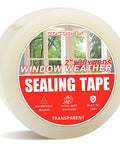 Indoor And Outdoor Clear Window Weather Sealing Tape For Draft Prevention, Transparent film, 2 inch by 30 yards roll