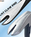 Close-up of Heavy Duty 8 Inch Pry Bar Nail Puller Cat Claw End showing high carbon steel construction and flat pry design.