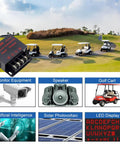 Tailgate Ready DC DC Step Down Buck Converter Voltage Regulator for golf carts providing steady 5V 3A output.