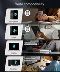 Real Deal Inkless Portable Printer Wireless Bluetooth Thermal Compact Travel Setup Rechargeable Battery Lightweight Handheld Machine compatibility with smartphone, tablet, laptop, and desktop.