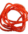 Red Spiral Cable Protection Sleeve 6mm ID Wire Wrap Organizer Tube 10 Meter Cable Sheath For Home And Office Tidy Durable Cable Management Solution Flexible Tangle Free Cable Organizer coiled view