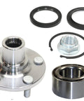Beefy Front Wheel Hub Bearing Kit With Seals, Nut And Retaining Clip For Subaru Legacy, Impreza, Forester, And Baja, Left Or Right, Without ABS