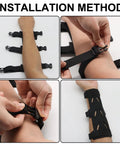 Installation steps for Adjustable Archery Arm Guard Bracer For Unisex Archers Lightweight Forearm Protector Fits Youth And Adults Left Or Right Arm Game Ready Comfort Durable Three Strap Custom Fit Archery Gear For Hunters