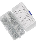 Beefy Heavy Duty Stainless Steel Cotter Pin Clip Kit 100 Piece Assortment With Portable Storage Case for secure bolt retention