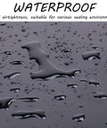 Close-up of waterproof Heavy Duty Silicone Rubber Sheet 55A Hardness 12 x 12 Inch One Sixteenth Inch Thick with water droplets