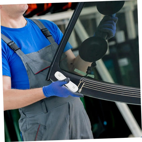 Technician using Fast Curing Windshield Chip Repair Tool For All Vehicles Portable Glass Repair Kit For Quick Clear Cracks Universal Fit