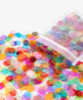 500 Pack Bingo Chips Set For Bingo Night And Classroom Games Colorful Plastic Poker Chips spilling from bag