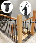Fresh Square Black Iron Balustrade Spindles For Staircase And Balcony Guardrail Heavy Duty Wrought Iron Posts No Sweat Install Double Powder Coated Finish Straight Up Quality Build 30 Pack Measures 59 Inches Tall on flat ground and staircase.