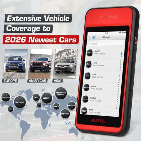 OE Level Complete TPMS Programming Tool For Vehicles Pro Grade Diagnostics With Sensor Relearn And Reprogram All TPMS Sensors Universal Compatibility For Cars And Light Trucks ITS600E Must Have red handheld scanner showing 2026 car coverage