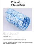 Perforated French Drain Pipe 2 Inch For Garden Yard Lawn Landscaping With Corrugated Design, Nonwoven Filter, Side View