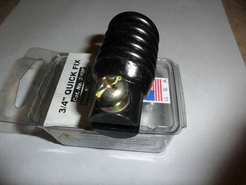 Three Quarter Inch Quick Fix Repair Coupler for Plumbing Hoses and Pipes, No Fuss Install Connector in packaging