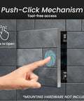 8x16 Push To Open Drywall Access Panel Featuring Rugged Aluminum Frame And Waterproof Gypsum Core Tileable Paintable Indoor Wall And Ceiling Service Door No Sweat Upgrade with push-click tool-free access mechanism.