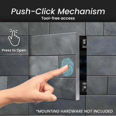 8x16 Push To Open Drywall Access Panel Featuring Rugged Aluminum Frame And Waterproof Gypsum Core Tileable Paintable Indoor Wall And Ceiling Service Door No Sweat Upgrade with push-click tool-free access mechanism.