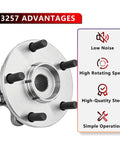 Front Wheel Bearing And Hub Assembly With ABS For Lexus HS250h 2010 2012 Scion iM 2016 Scion tC 2011 2016 Toyota Corolla iM 2017 2018 Prius V 2012 2018 Premium Replacement Wheel Hub Kit For Smooth Quiet Rides