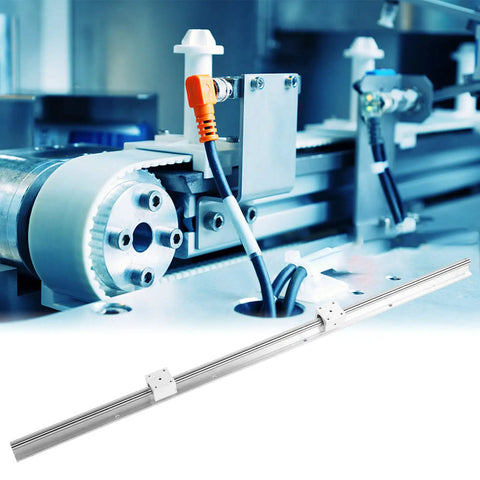 Heavy Duty Metal Linear Guideway Rail Kit With Two Precision Sliding Blocks And Rust Resistant Aluminum Stand For Drop Dead Accurate Diy Cnc Router Projects in a working environment.