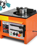 Heavy Duty 1600W Electric Rebar Bender Machine For 1 Inch Steel Rods with foot pedal switch and variable controls.
