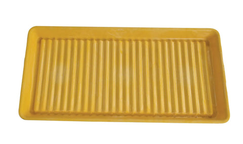 HDPE Containment Utility Tray 36 By 18 By 2 Inches For Spill Control In Lab And Kitchen Durable Drip Pan Under Dispensers Or Machinery Nestable With Ribbed Bottom Budget Friendly Great Countertop Storage