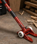 Pallet Buster Deck Wrecker Tool Heavy Duty Pry Bar For Pallets Flooring Wood Dismantling Manual Demolition Crowbar With Extra Long Handle For Maximum Leverage So You Pry Deck Boards Like A Boss, red steel pry bar with wheels for pallet and deck demolition