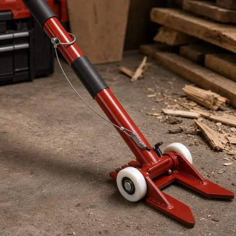 Pallet Buster Deck Wrecker Tool Heavy Duty Pry Bar For Pallets Flooring Wood Dismantling Manual Demolition Crowbar With Extra Long Handle For Maximum Leverage So You Pry Deck Boards Like A Boss, red steel pry bar with wheels for pallet and deck demolition