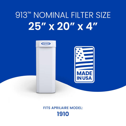913 Replacement Filter For Whole House Air Purifiers With MERV 13 Efficiency Say Goodbye To Allergies At Home 25x20x4