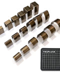 Leather Corner Punch Set With 18 Pieces In 6 Sizes And 3 Shapes, Pro Grade High Carbon Steel Corner Cutters with mat