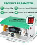 Robust 1500W Jewelry Polishing Machine With Digital Display And Weighted Iron Base, showcasing control panel and buttons.