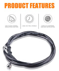 Hydraulic Brake And Clutch Line Hose Kit For Motorcycles Dirt Bikes ATVs Mopeds And Scooters Ride Ready 1.5m Long