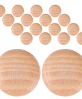 Wooden Screw Hole Plugs For Furniture Easy Install No Fuss Decorative Covers 50 Pack shown with natural wood texture and round shape