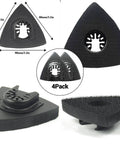 206 Piece Oscillating Tool Sanding Pad Kit with Triangle and Finger Sandpapers shown with detailed view