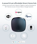 Smart Home Hub With Zigbee And Z Wave Connects To Wi Fi Devices Works With Alexa And Google Assistant Control Smart Locks