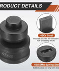 Heavy Duty Hydraulic Slot Punch Die 7x20mm In 40Cr Steel for CH60 Machines with HRC56-58 hardness, details and features shown.