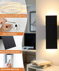Oberade Single Hardwired Black LED Wall Light Bathroom Sconce 3000K Indoor with easy installation features and sleek design.