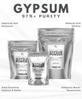 97 Percent Pure Gypsum Powder For Soil And Substrates, High Solubility Calcium Sulfate Dihydrate, 1 Pound packages