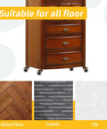 2 Inch Swivel Chair Casters With 5/16-18UNC Threaded Stem For Antique Look Furniture on wood, carpet, and tile floors