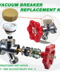 Anti Siphon Vacuum Breaker Check Valve Replacement Kit With Decorative Cover ASSE 1019 A Plastic Body Plunger And O Ring 1 Pack