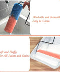 18 Pack 9 Inch Paint Roller Covers With 3 Eighth Inch Nap High Density Polyester Fibers for Smooth and Textured Surfaces washing